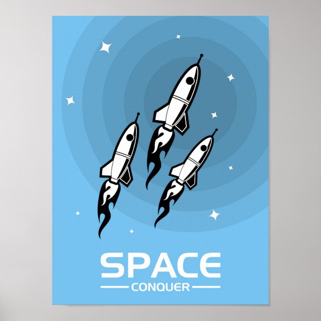 Poster "La conquête de l'espace" (Devant)