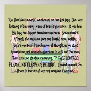 Poster La copie d'art d'histoire de retraite de