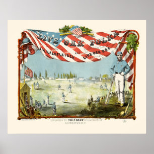 Poster La copie de base-ball la plus tôt