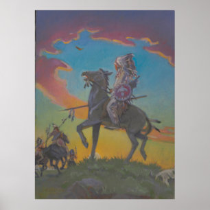 Poster La course en voie de disparition - L'art historiqu