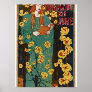 Poster La couverture du siècle 1896 Juin par Rhead