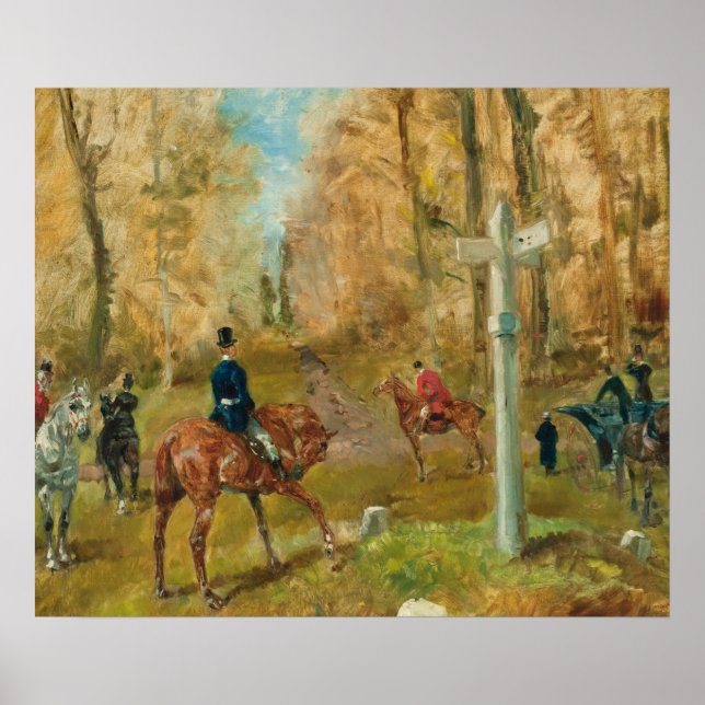 Poster La croisee des chemins, 1883 (huile sur toile) (Devant)