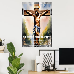 Poster La croix est la preuve que l'amour