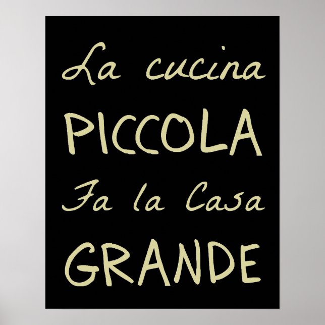 Poster La Cucina (La Cuisine) (Devant)