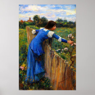 Poster La Cueilleuse de Fleurs par John William Waterhous