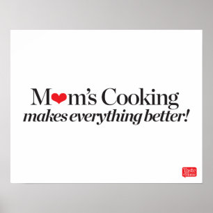 Poster La Cuisine de maman rend tout mieux