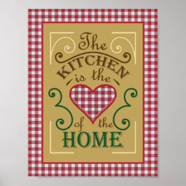 Poster La cuisine est au coeur du design de la maison