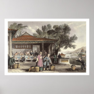 Poster La culture et la préparation du thé, de 'Chine