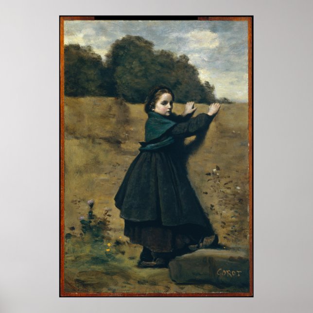 Poster La Curieuse Petite Fille (Devant)