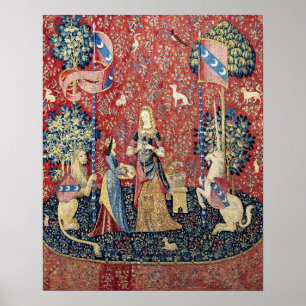 Poster La Dame à la licorne, L'odorat