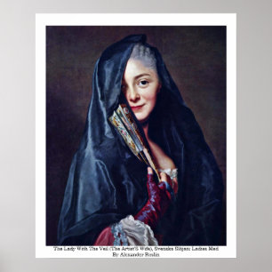 Poster La Dame Au Voile (La Femme De L'Artiste)