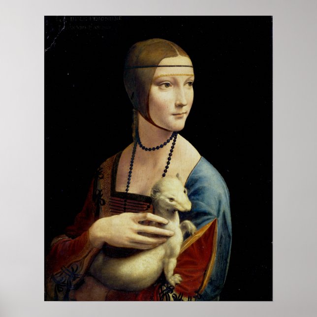 Poster La Dame avec une mine, Portrait de Cecilia Galle (Devant)