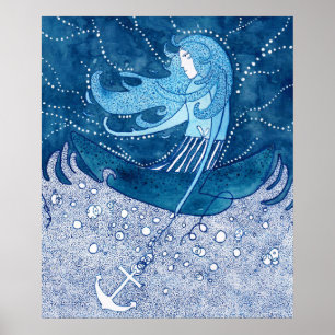 Poster La Dame Bleue