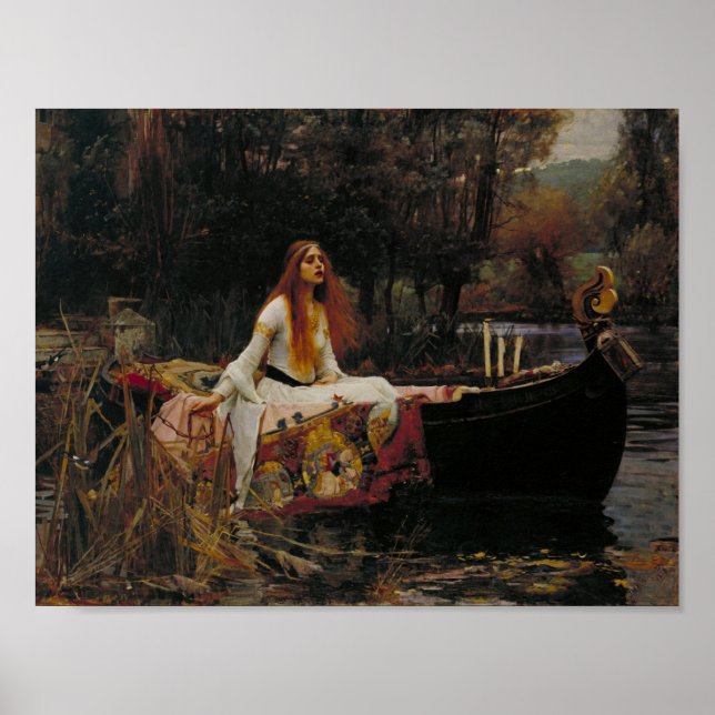 Poster La Dame De Shallot - Waterhouse (Devant)