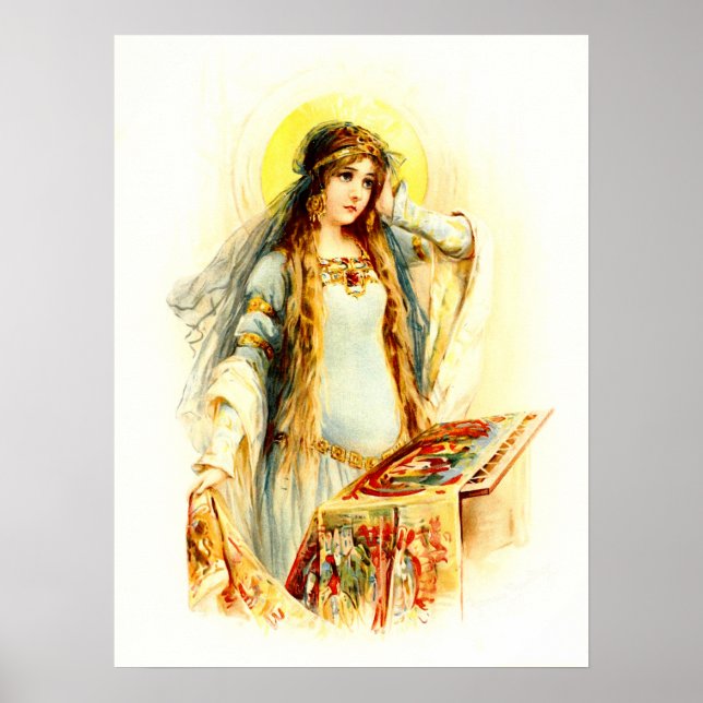 Poster La Dame de Shalott (Devant)