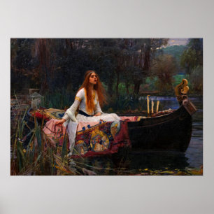 Poster La Dame de Shalott par John William Waterhouse