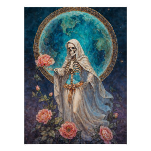 Poster La Dame des Étoiles Tombées Santa Muerte