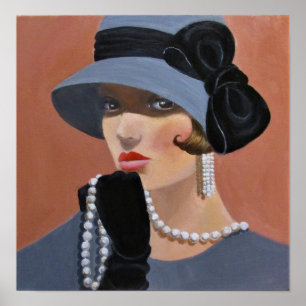 Poster La Dame en gris