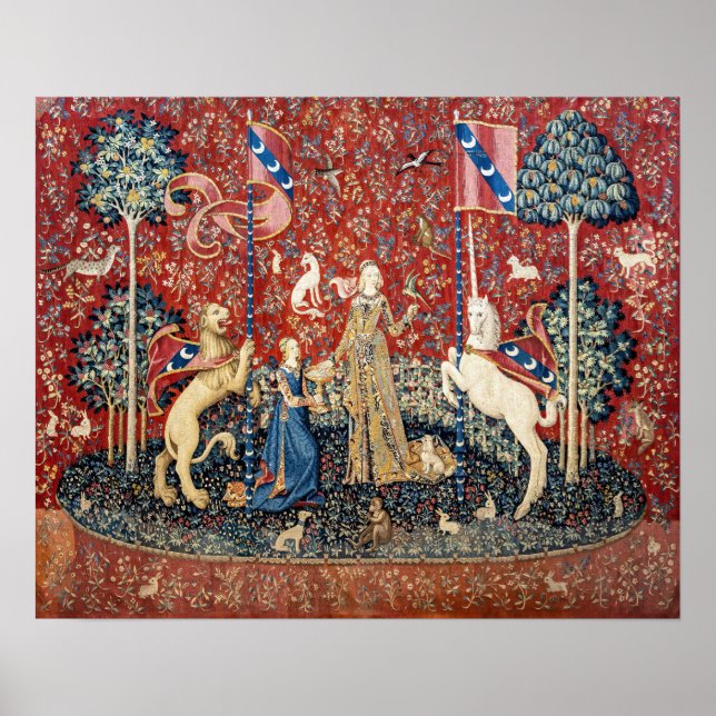 Poster La Dame et la Licorne, Le Goût (Devant)