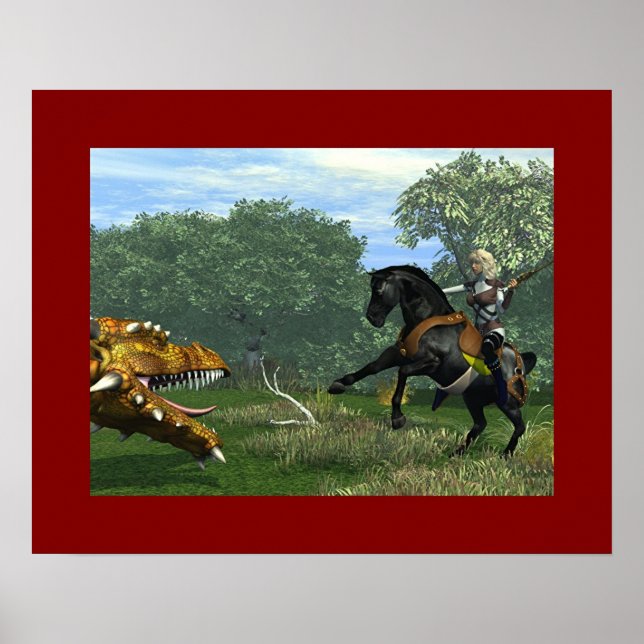 Poster La Dame et le Dragon (Devant)