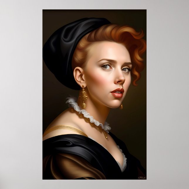 Poster La Dame Proteste (Devant)