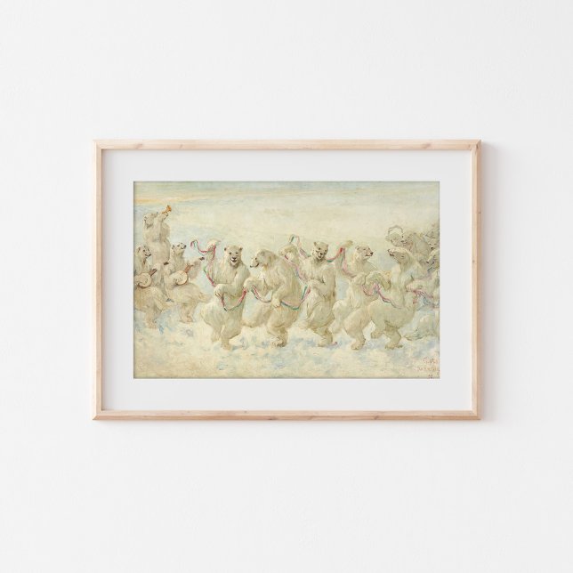 Poster La danse de l'ours polaire | Église Frederick Stua (Créateur téléchargé)