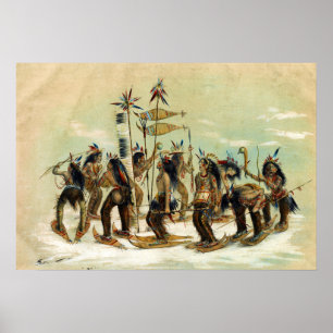 Poster La danse de raquette pour remercier le grand
