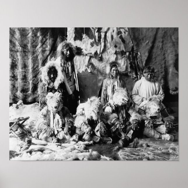 Poster La "danse du loup" des Kaviagamutes (Devant)