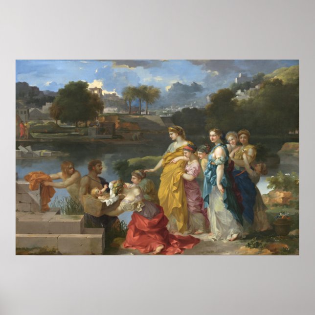 Poster La découverte de Moïse - Sébastien Bourdon (Devant)