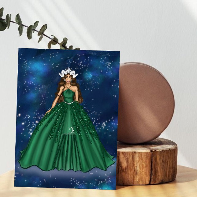 Poster La déesse Capricorne Féminine | Art céleste (Créateur téléchargé)
