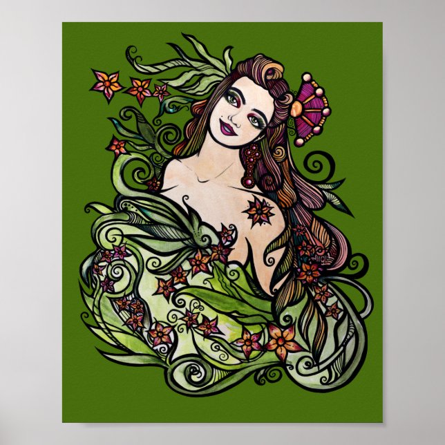 Poster La déesse de l'impératrice Tarot (Devant)