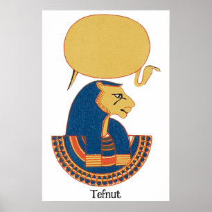 Poster La déesse égyptienne antique de Tefnut