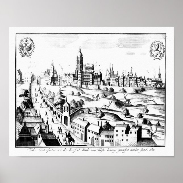 Poster La Défense de Prague, le 3 août 1618 (Devant)
