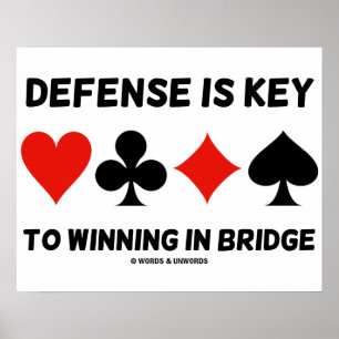 Poster La Défense Est La Clé Pour Gagner En Pont (Costume