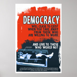 Poster La démocratie cessera (24x36)