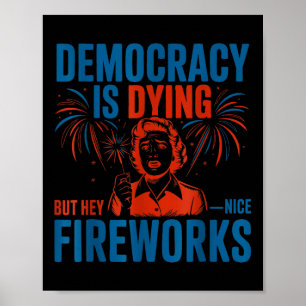 Poster La démocratie cool est en train de mourir mais hé