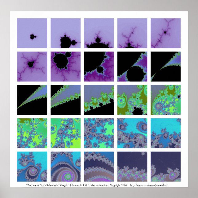 Poster La dentelle de la nappe de Dieu, II (Devant)