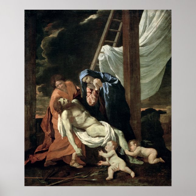 Poster La Déposition, c.1630 (Devant)