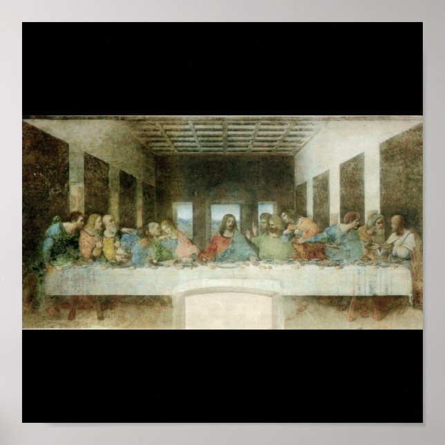 Poster La Dernière Cène de Léonard de Vinci c. 1495-1498 (Devant)