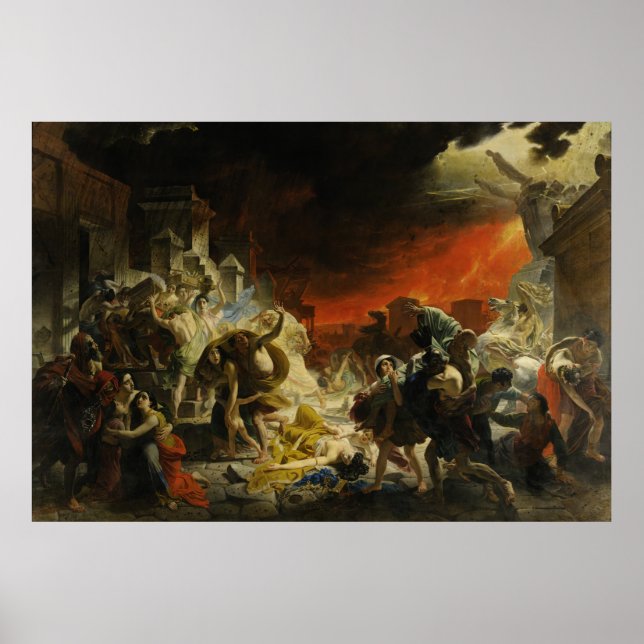 Poster La Dernière journée de Pompéi par Karl Briullov Ve (Devant)