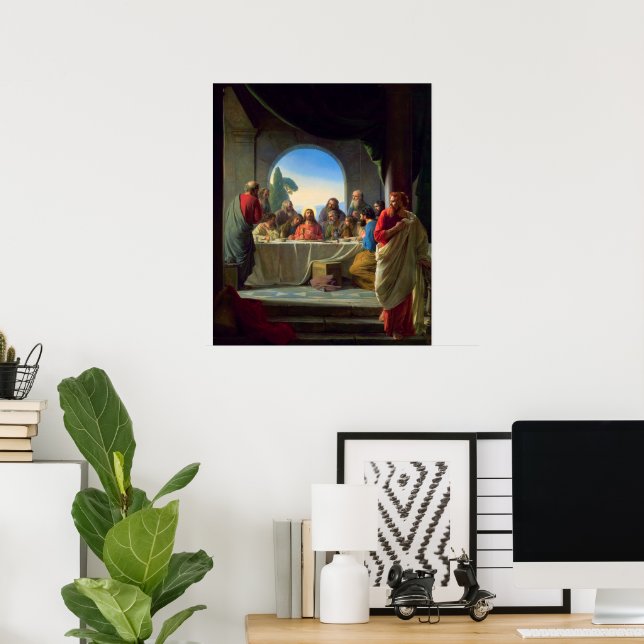 Poster La Dernière soupe de Carl Bloch (Bureau à domicile)