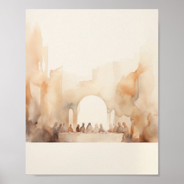 Poster La Dernière soupe - Digital Watercolor Christian A (Devant)