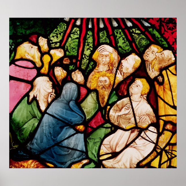 Poster La Descente de l'Esprit Saint, c.1400 (Devant)