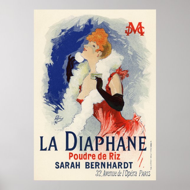 Poster La Diaphane, Jules Chéret (Devant)