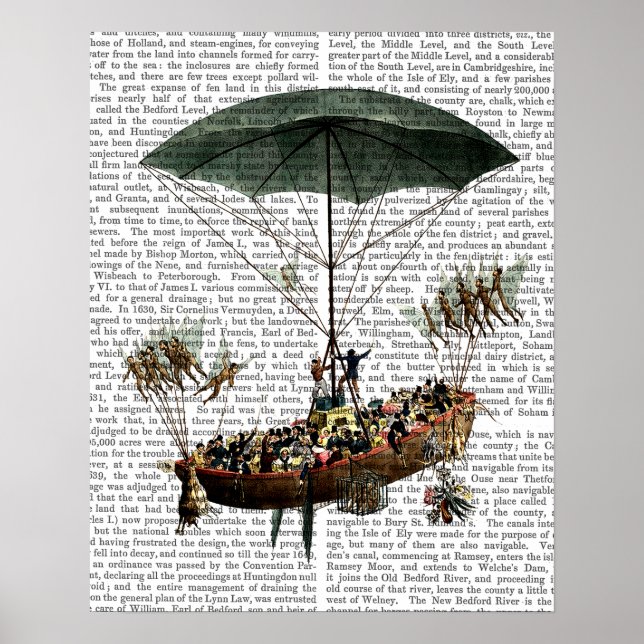 Poster La Diligence Et Les Créatures Volantes (Devant)