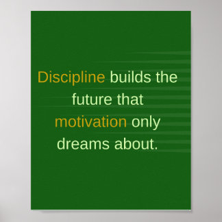 Poster La Discipline Construit l'Avenir