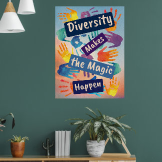 Poster La diversité fait de la magie la justice sociale
