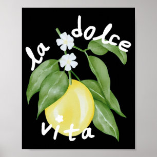 Poster La Dolce Vita La Dolce Bride Italie Citron Corresp