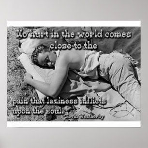 Poster La douleur de la paresse