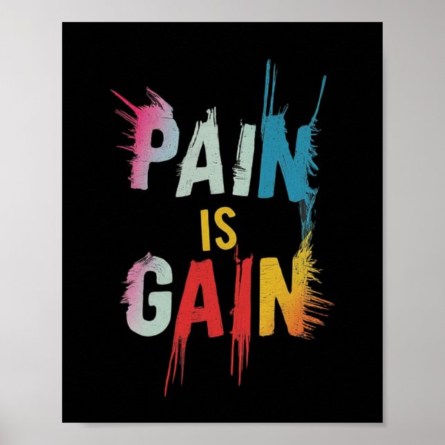 Poster La douleur est gagnante (Devant)